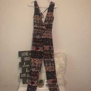 Low V cut romper